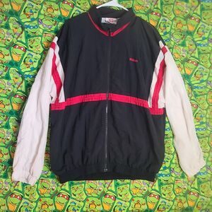 Wilson Tennis coat, red white and black zipper Size XL